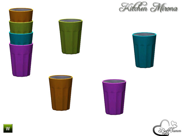 Sims 3 — Kitchen 'Mirona' Cup L by BuffSumm — Part of the *Kitchen 'Mirona'* Created by BuffSumm @ TSR ***TSRAA***