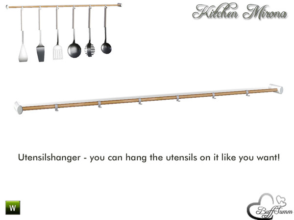 Sims 3 — Kitchen 'Mirona' Utensilshanger by BuffSumm — Part of the *Kitchen 'Mirona'* Created by BuffSumm @ TSR