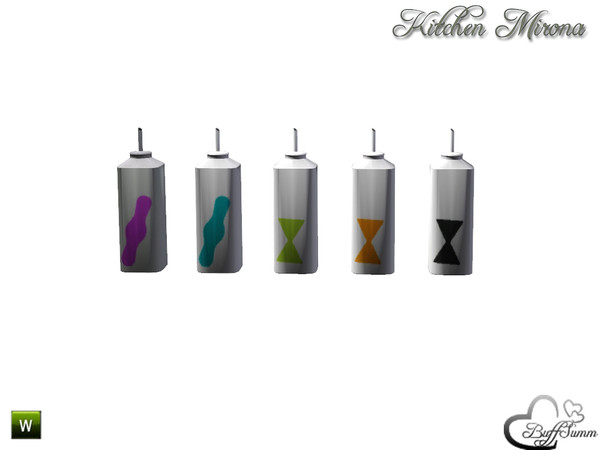 Sims 3 — Kitchen 'Mirona' Dinnerware Oil and Vinegar by BuffSumm — Part of the *Kitchen 'Mirona'* Created by BuffSumm @