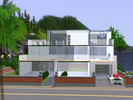 Sims 3 — glass villa by greg2719932 — new modern house with two bedrooms, one furnished, one unfurnished, two bathrooms,