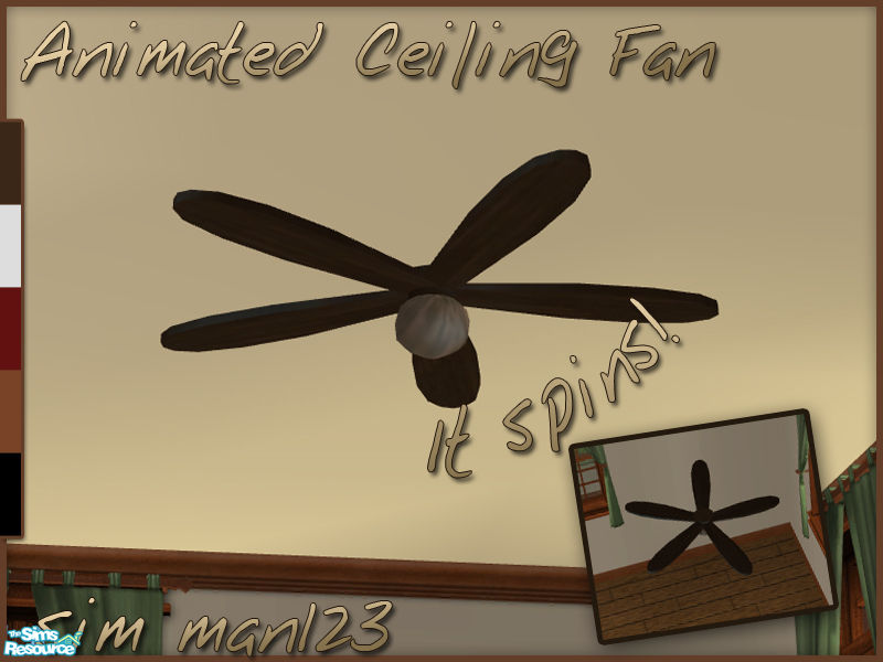 The Sims Resource - Animated Ceiling Fan