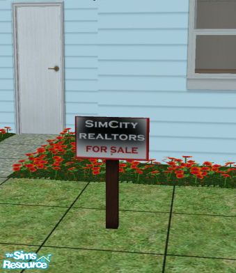 The Sims Resource | Realtor/Estate Agent Signs - For Sale
