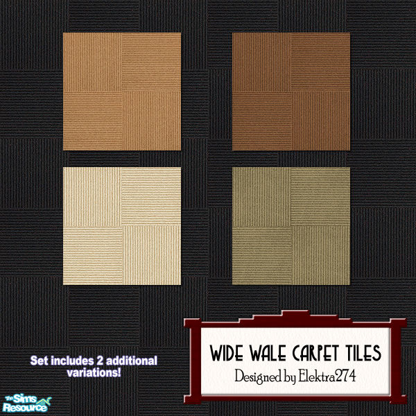 The Sims Resource Wide Wale Carpet Tiles