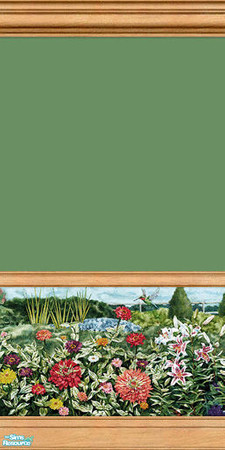Sims 2 — Summer Garden Murals - 05a by elektra274 — 5a of 18 total painted walls.