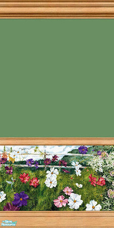 Sims 2 — Summer Garden Murals - 08a by elektra274 — 8a of 18 total painted walls.