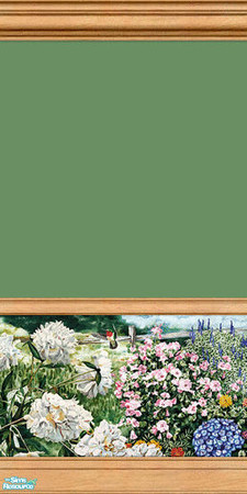 Sims 2 — Summer Garden Murals - 02a by elektra274 — 2a of 18 total painted walls.