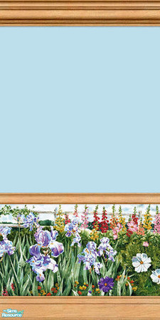 Sims 2 — Summer Garden Murals - 07b by elektra274 — 7b of 18 total painted walls.
