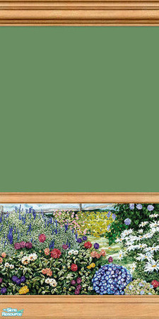 Sims 2 — Summer Garden Murals - 03a by elektra274 — 3a of 18 total painted walls.