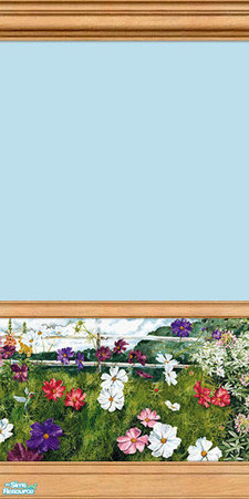 Sims 2 — Summer Garden Murals - 08b by elektra274 — 8b of 18 total painted walls.