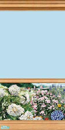 Sims 2 — Summer Garden Murals - 02b by elektra274 — 2b of 18 total painted walls.