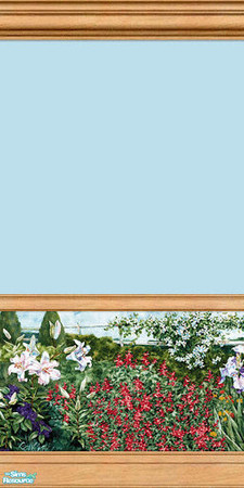 Sims 2 — Summer Garden Murals - 06b by elektra274 — 6b of 18 total painted walls.