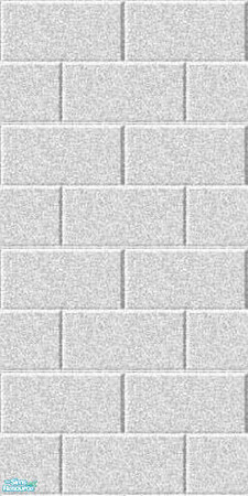 Sims 2 — Brick wall - White by spacemouse — Brick wall - White