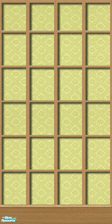 Sims 2 — Asian Aviary Wall Collection - 06 by elektra274 — 6 of 6 Asian-themed paneled walls.