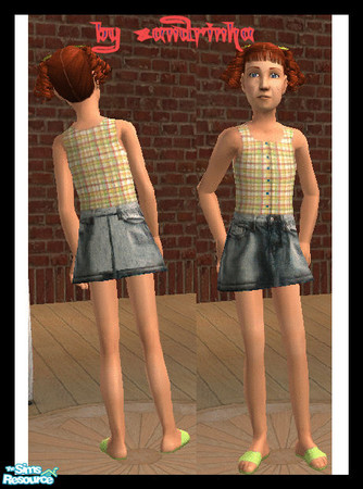 Sims 2 — SM Girls Play Time - #521095 Jeans by sandrinha — Needs mesh 521095, by Tantra, linked below. Enjoy!