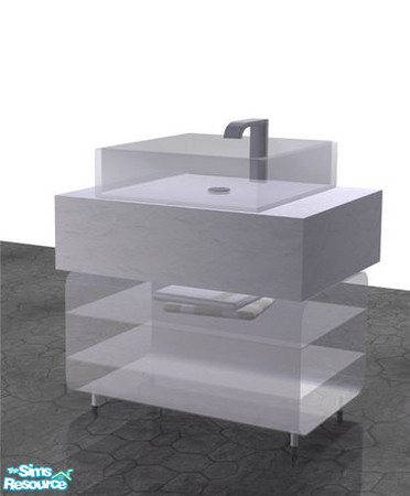 Sims 2 — Bathroom free! - Sink by Sasilia — To place the sink in the middle of the room use the Cheat "moveObjects