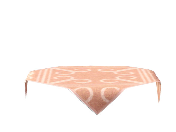 Sims 3 — Durham Fine Dining Tablecloth by Rennara — Sculpture table Durham Fine Dining Tablecoth with slots