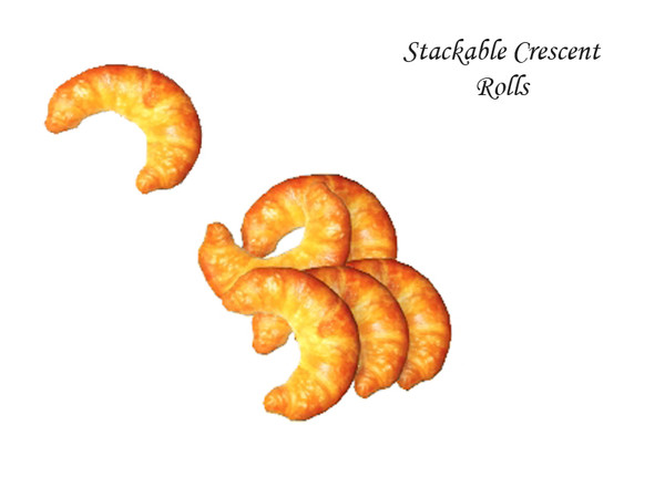 Sims 3 — Durham Fine Dining Crescent Roll by Rennara — Sculpture table crescent roll Durham Fine Dining