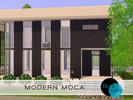 Sims 3 — Modern Moca by blue_note2 — This fully furnished two-story modern town house with a brown theme is perfect for