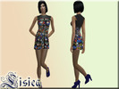 Sims 2 — Black short dress with diamonds. by Lisica022 — Black short dress with diamonds adult sims high heel.