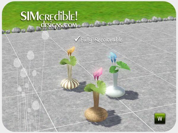 Sims 3 — Flora Flowers - Lily by SIMcredible! — by SIMcredibledesigns.com available at TSR