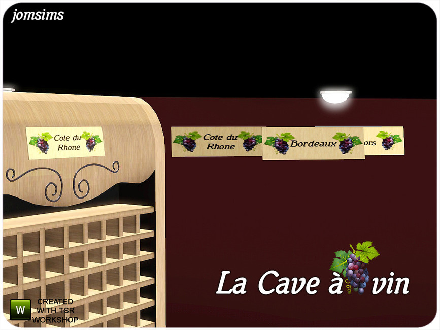 The Sims Resource Win Placard La Cave A Vin
