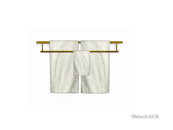 Sims 3 — Bathroom New Orleans - Towelrack on Wall by ShinoKCR — shiftable