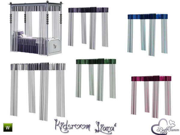 Sims 3 — Kidsroom 'Liara' Bedcurtain by BuffSumm — Inspiration. Elegance. Beautiful. Magic. Chic. Romantic. Just some