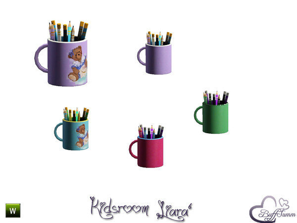 Sims 3 — Kidsroom 'Liara' Cup with Pencils by BuffSumm — Inspiration. Elegance. Beautiful. Magic. Chic. Romantic. Just