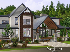 Sims 3 — Norbert by Rirann — Fully furnished two-story cottage will become a comfortable home for your sims. This house