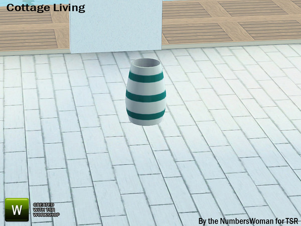 Sims 3 — Cottage Living Vase 2 by TheNumbersWoman — Quaint and Stylish Furniture.The NumbersWoman at TSR.