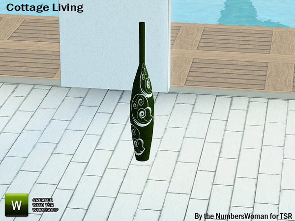 Sims 3 — Cottage Living Tall Vase by TheNumbersWoman — Quaint and Stylish Furniture.The NumbersWoman at TSR.
