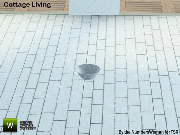 Sims 3 — Cottage Living Table Bowl by TheNumbersWoman — Quaint and Stylish Furniture.The NumbersWoman at TSR.