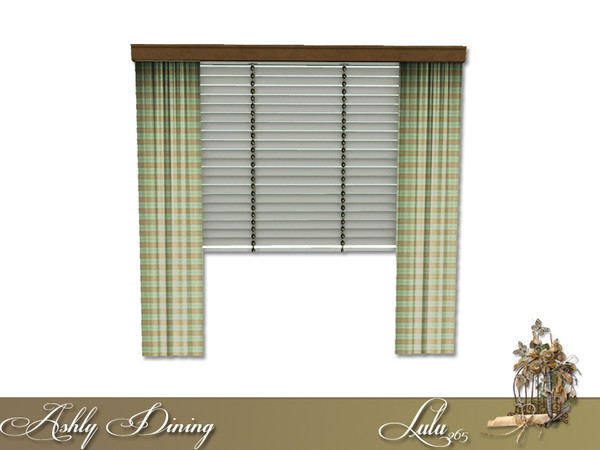 Sims 3 — Ashly Dining Curtains by Lulu265 — Part of the Ashly Dining Set CAStable Made bt Lulu265 for TSR