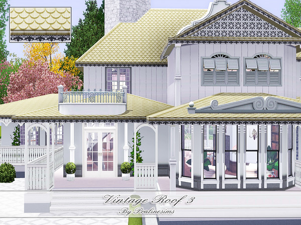 Sims 3 — Vintage Roof 3 by Pralinesims — By Pralinesims