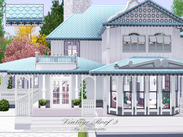 Sims 3 — Vintage Roof 5 by Pralinesims — By Pralinesims