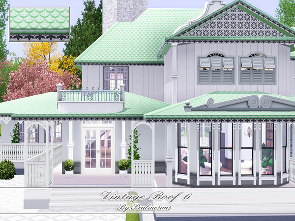 Sims 3 — Vintage Roof 6 by Pralinesims — By Pralinesims
