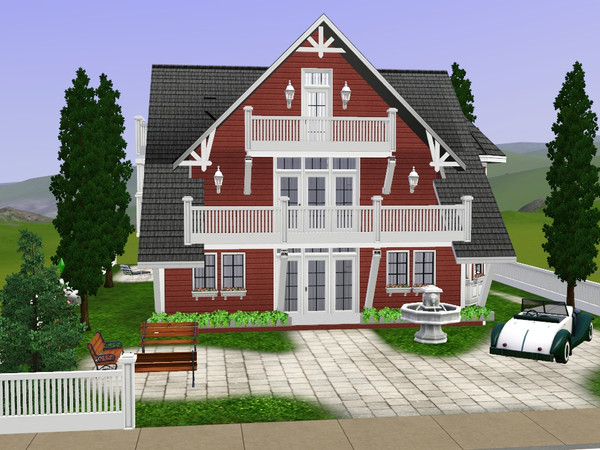 Sims 3 — Summer Villa by gabi892 — Summer Villa is beautiful classic traditional 3 bedrooms family villa on three floors.