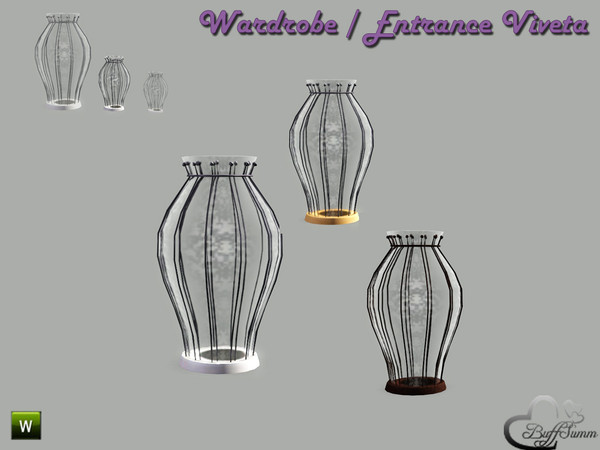 Sims 3 — Wardrobe 'Viveta' Vase by BuffSumm — This set will bring your Sims a natural and romantic flair in their hall.