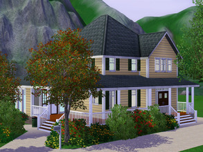 Sims 3 — Parkview (unfurnished) by dorienski — Parkview is a fairly traditional house with a entry hall, a living room,