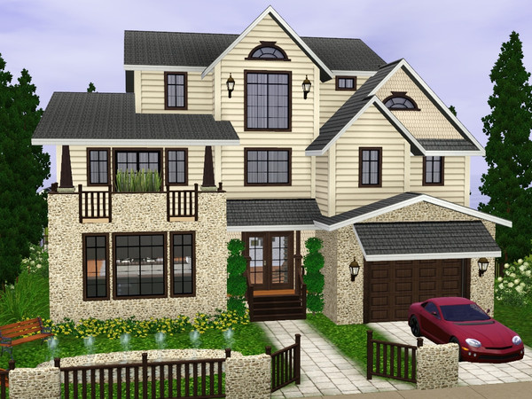 Sims 3 — Villa Michaela by gabi892 — Villa Michaela is large 4 bedrooms family villa on three floors. Villa is perfect