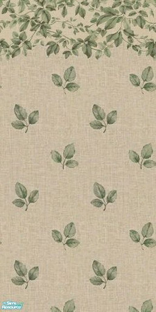 Sims 2 — Leafy Leaves 2 by tamlfra — I wanted a set of walls with leaves, in a similar color, and this 3 part set is what