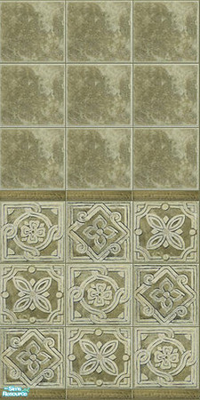 Sims 2 — Etna - wall by Mekhi — Dark green tiled wall for your home, enjoy!