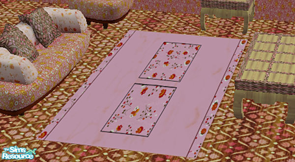 Sims 2 — TC52 dining/living room set - rug by Smoffi — This is a rug made from Immek's textures for TC52