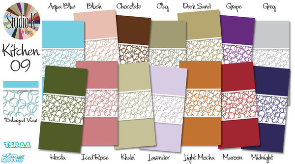Sims 2 — Studio K Kitchen 09_01 by StudioKhagerks — 1-14 of 28 colors. Can be found under Paint and can be purchased for