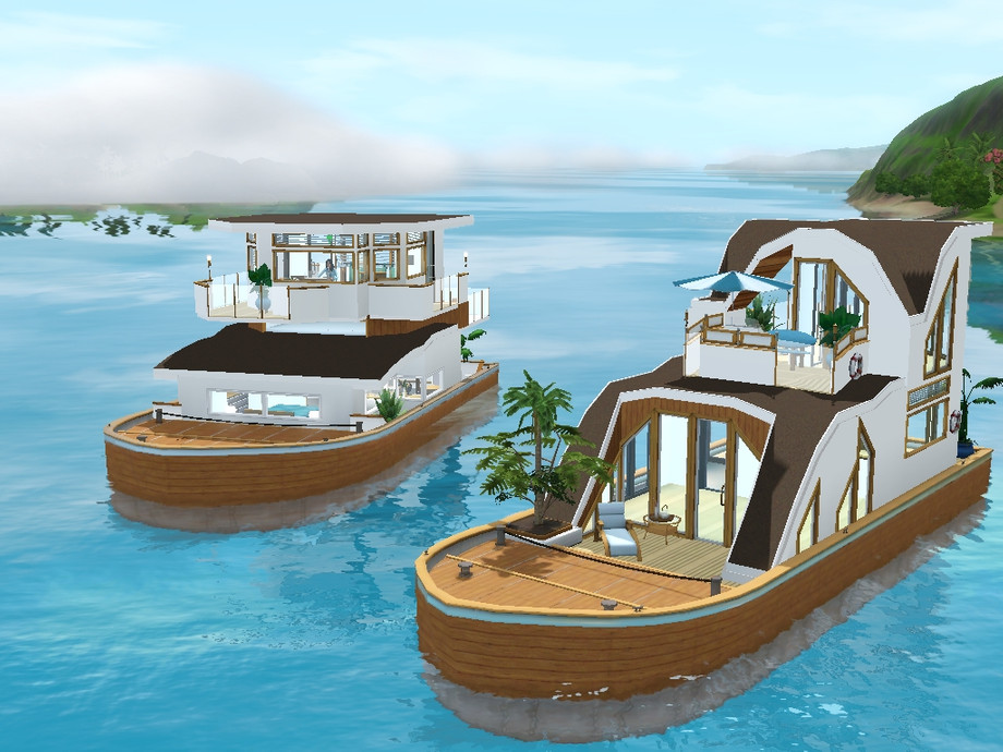 Строить дом на воде игра. SIMS 3 плавучий дом. Дом симс 3 Райские острова. Симс 3 Райские острова дом на острове. Симс 3 баржа.