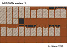 Sims 2 — Mission Walls - SET 1 by Helena — Made for a little bit better choice from \"Mission\" walls, which