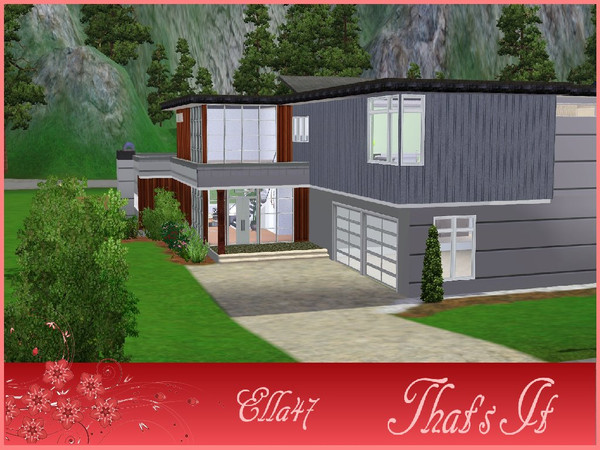 Sims 3 — That's It by ella47 — That's It: Is a beautiful house for your Sims. It has split levels, so it's make this
