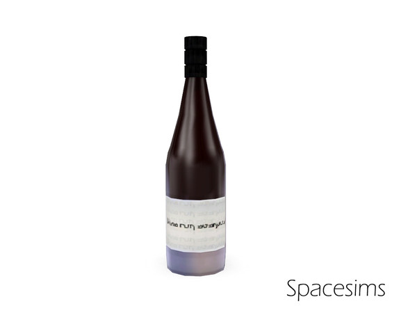 Sims 3 — Eden patio - Bottle of wine by spacesims — A bottle of fresh, delicious wine.