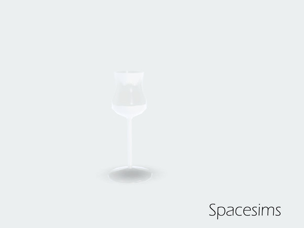 Sims 3 — Eden pation - Wine glass by spacesims — A shiny empty wine glass.