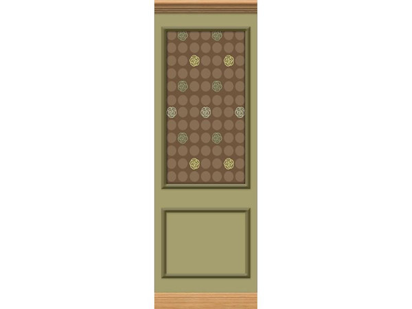 Sims 2 — Bohemian Olive Wall 1-02 by Helena — Made to match to original Bohemian wall in olive, which came with TS2 EP